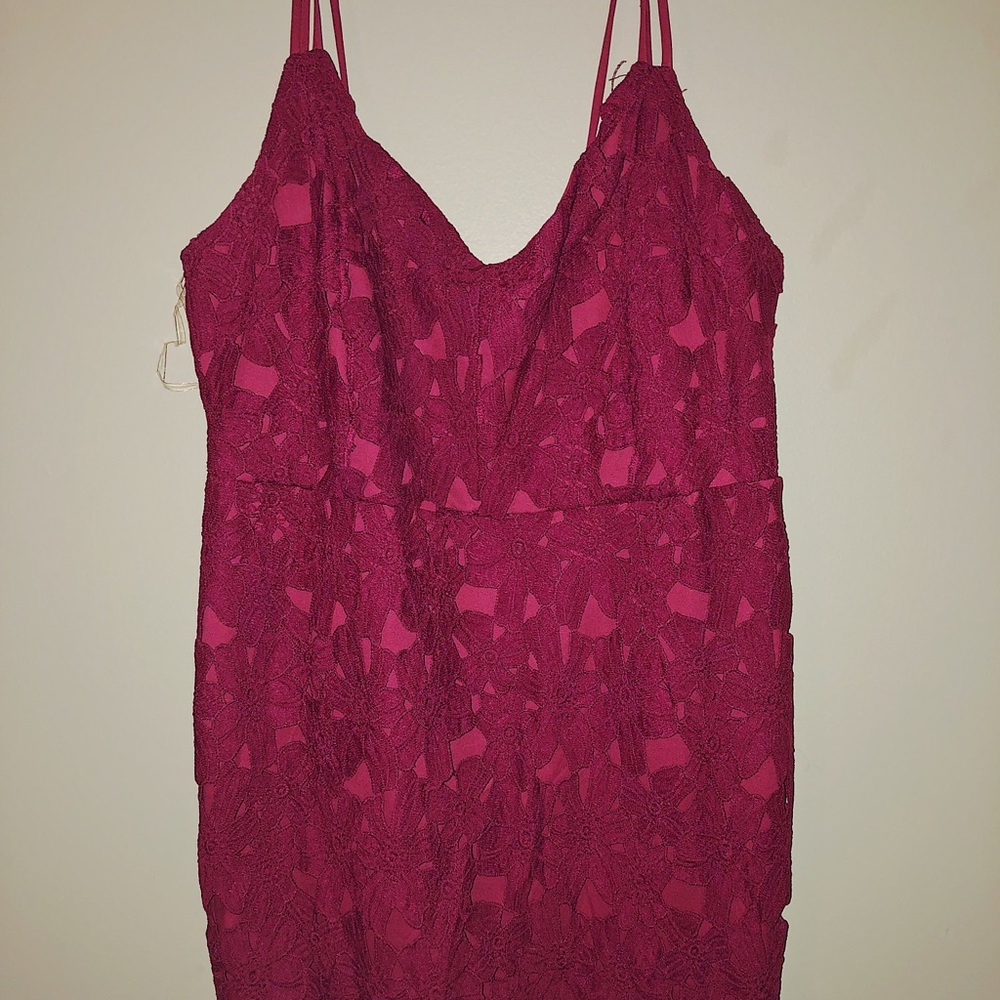 Lace Red Dress